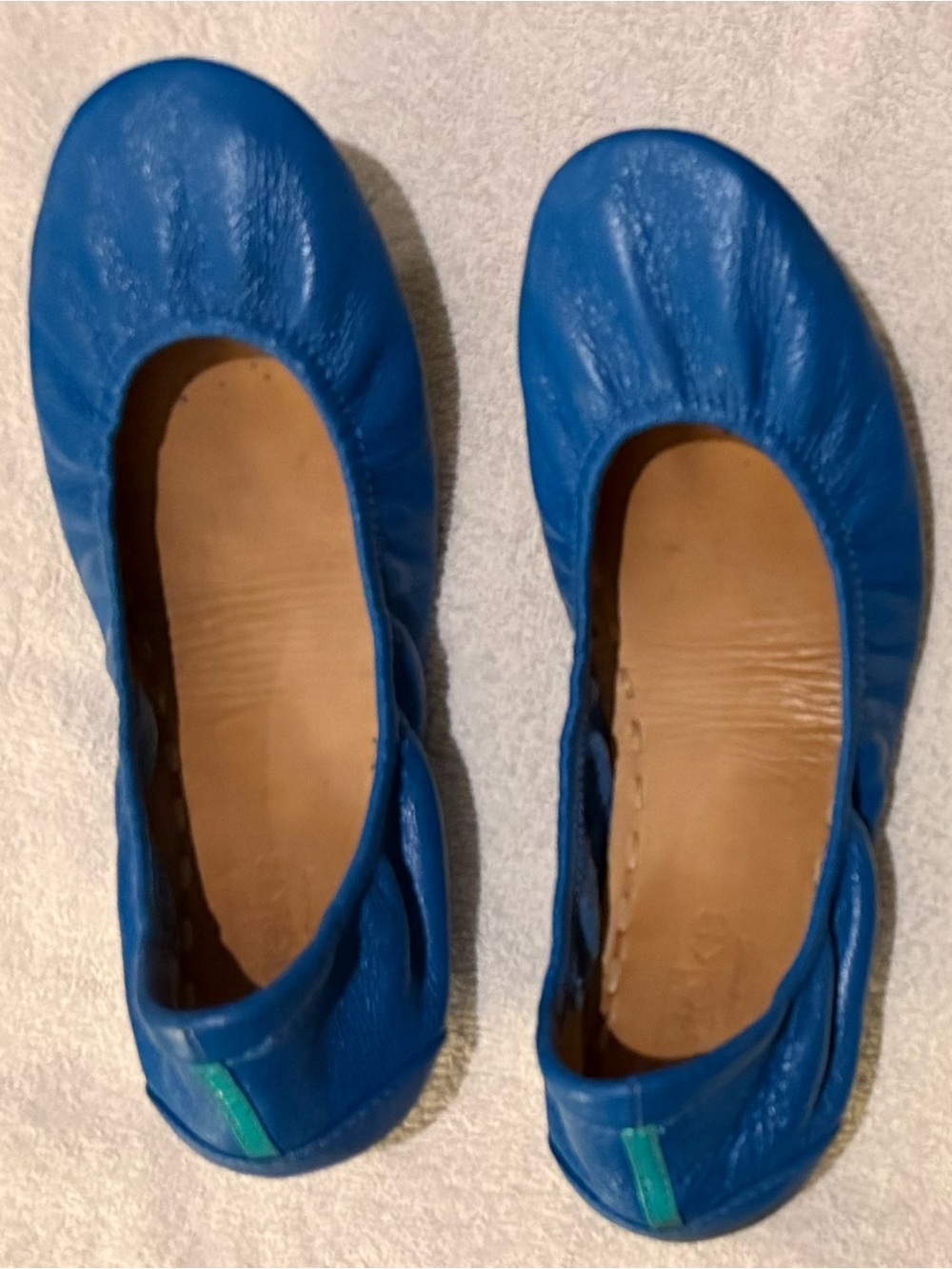 Tieks Cobalt Blue Leather Ballet Flats - Size 8